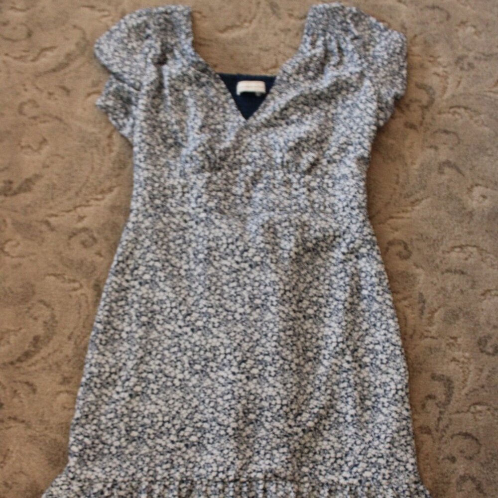 Blue floral dress